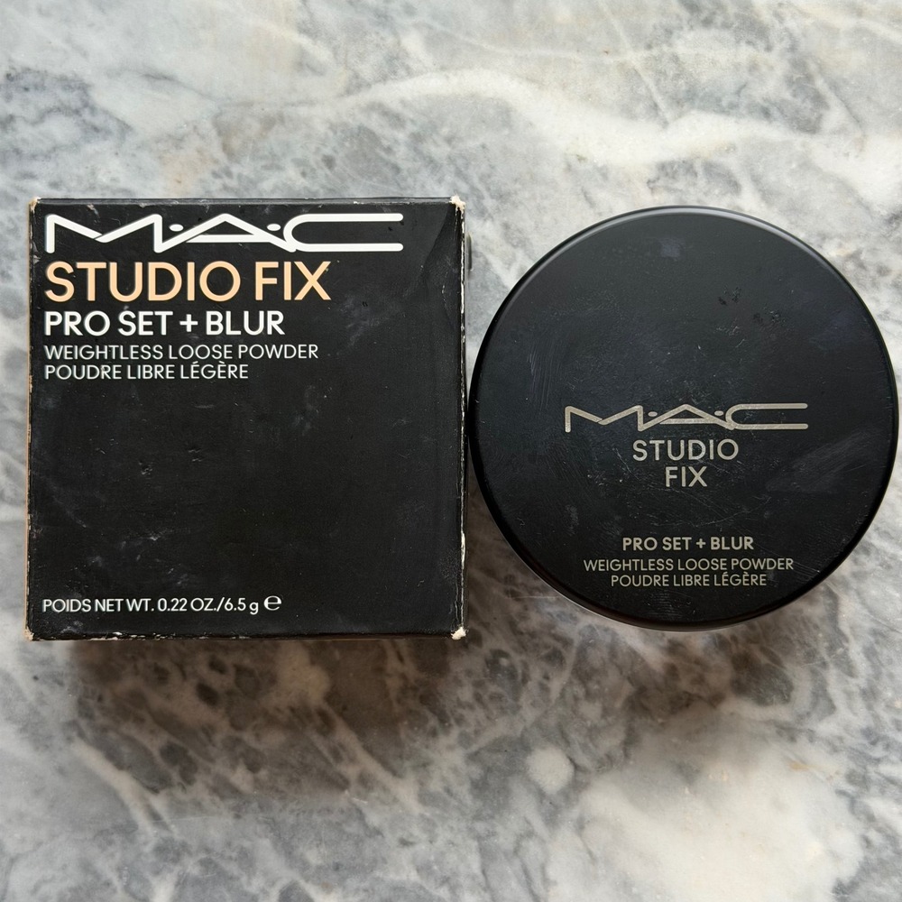 New MAC Studio Fix Pro Set + Blur Weightless Loose Setting Powder - Light